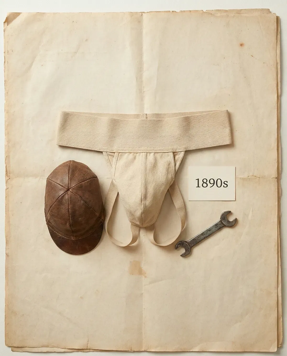 Prenda deportiva histórica mostrada como objeto, estilo archivo