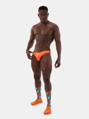 Bañador slip para hombre Micha de Barcode Berlin en color naranja para XXXMADRID