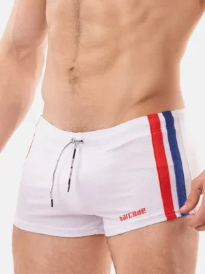 Short Barcode Berlin Timur Blanco Rojo Royal