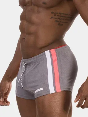 Short Barcode Berlin Timur Gris Blanco Rosa