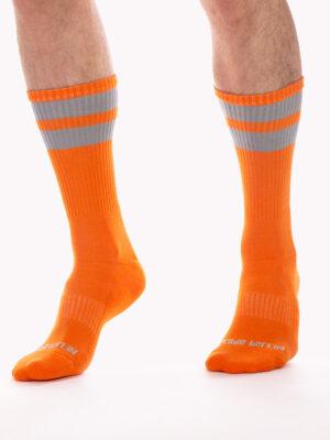 Calcetines Deportivos Gym Socks Naranja Gris
