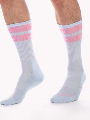 Calcetines Deportivos Gym Socks Barcode Berlin Azul Rosa