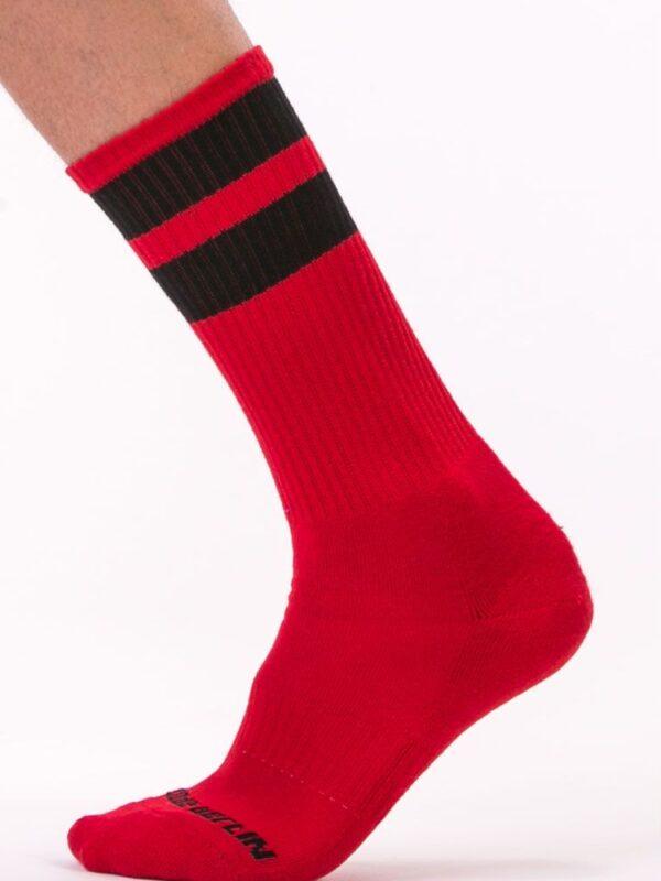 Calcetines Deportivos Gym Socks Rojo Negro