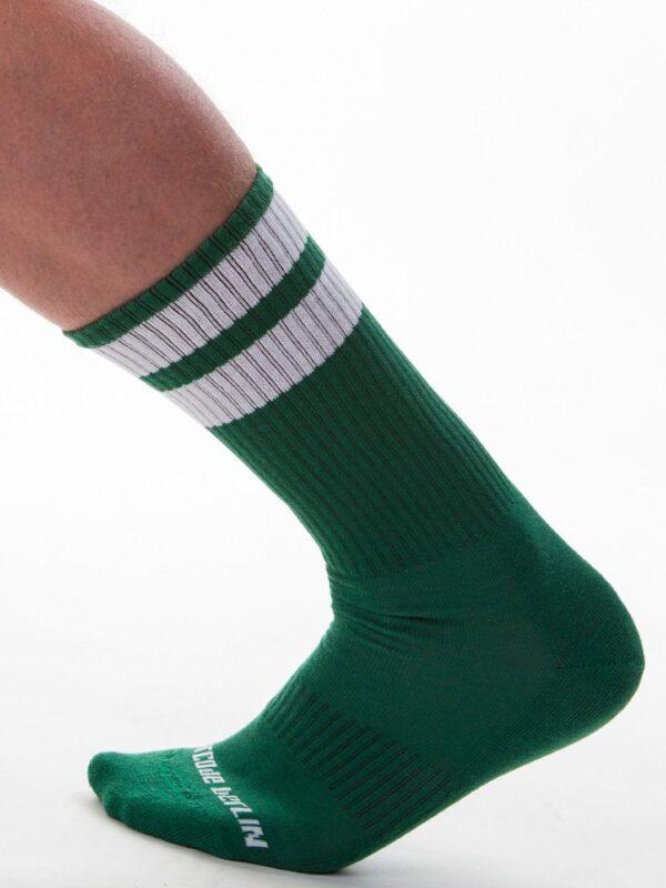 Calcetines Deportivos Gym Socks Verde Blanco