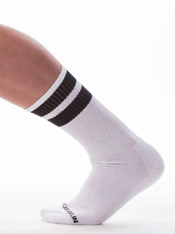 Calcetines Deportivos Gym Socks Blanco Negro