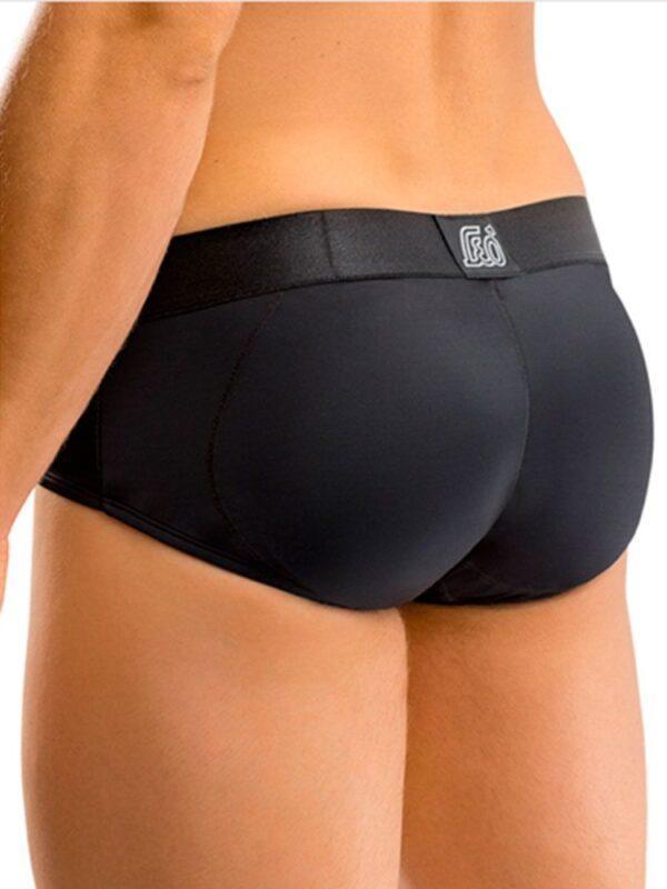 Slip Con Relleno De Glúteos Negro