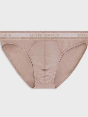 Detalle del Slip Emporio Armani 3F512 Nude en primer plano.