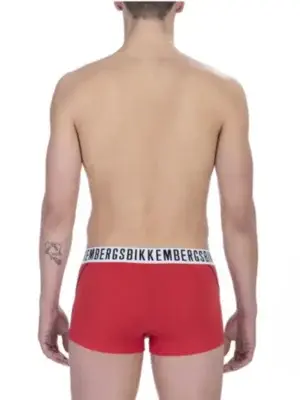 parte trasera de boxer rojo Bikkembergs , para la tienda de ropa interior de hombre xxxmadrid.
