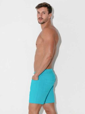 Pantalón corto hombre Code 22 5 Pocket turquesa para XXXMADRID