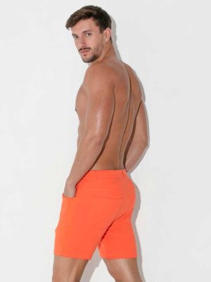 Pantalón corto hombre Code 22 5 Pocket naranja para XXXMADRID