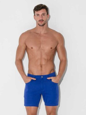 Pantalón corto hombre Code 22 5 Pocket azul para XXXMADRID