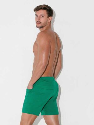 Pantalón corto hombre Code 22 5 Pocket verde para XXXMADRID