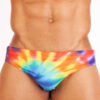 Bañador slip con relleno delantero Pride Tie-Dye