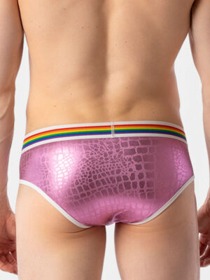 Slip Barcode Berlin Pride Biser Metalizado Rosa