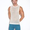 Tanktop de rejilla de punto Code 22 Knitted