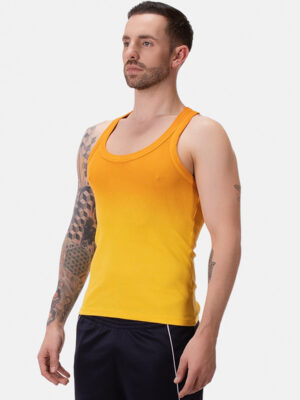 Camiseta De Tirantes Barcode Berlin Bernardo Amarillo Naranja