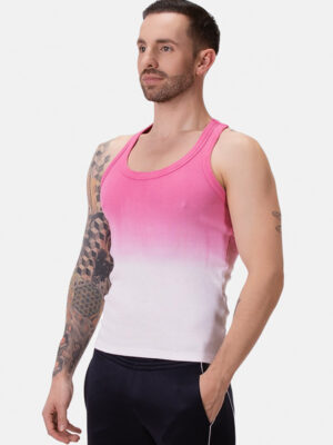 Camiseta De Tirantes Barcode Berlin Bernardo Blanca Rosa