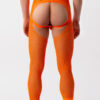 Leggings de Rejilla Cacci Naranja