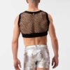 Crop Top Hombre Barcode Berlin Arman Negro