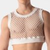 Crop Top Hombre Barcode Berlin Arman Blanco