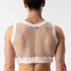 Crop Top Hombre Barcode Berlin Arman Blanco