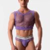 Crop Top Hombre Barcode Berlin Arman Morado