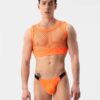 Crop Top Hombre Barcode Berlin Arman Neonorange