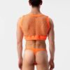 Crop Top Hombre Barcode Berlin Arman Neonorange