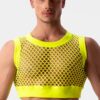 Crop Top Hombre Barcode Berlin Arman Neongreen