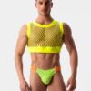 Crop Top Hombre Barcode Berlin Arman Neongreen