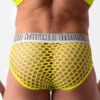 Slip de Rejilla para hombre Barcode Berlin Nursu Amarillo