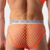 Slip de Rejilla para hombre Barcode Berlin Nursu Naranja