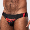 Bañador Slip Hombre Bruto Negro Rojo