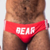 Bañador Slip Bruto Bear Rojo