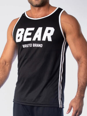 Camiseta de tirantes Bruto Bear Negra