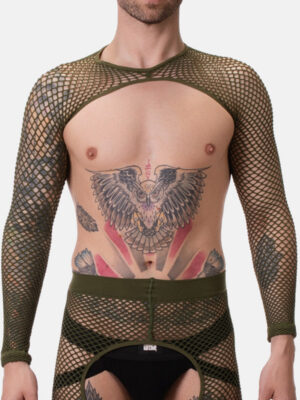 Crop Barcode Berlin Fishnet Poggio Army