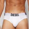 Pack 3 Slips Hombre Diesel Blanco Gris y Negro