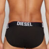 Pack 3 Slips Hombre Diesel Blanco Gris y Negro