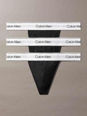 Pack 3 Tangas Hombre Calvin Klein Negros UB1