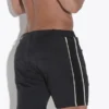 Vista trasera Pantalón Corto Deportivo Code 22 Downtown Negro ajuste cómodo