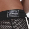 etiqueta athleisure en short Code 22 Openwork negro moda fitness