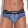 Slip Code 22 Openwork Azul detalle de la parte frontal