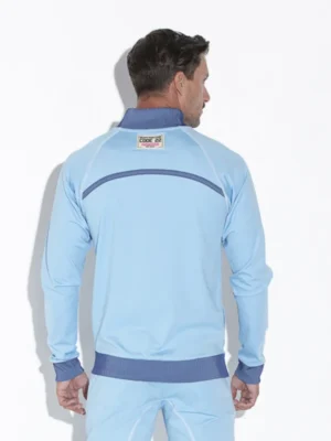 Sudadera hombre Code 22 Reflex azul, vista trasera, estilo athleisure