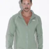 Sudadera deportiva Code 22 Reflex Verde con cuello alto y cierre de cremallera para hombre