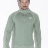 Sudadera Code 22 Reflex Verde para hombre con cierre frontal y detalles reflectantes