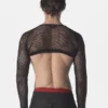 Vista frontal del Mesh Crop Top Filor Negro mostrando diseño completo.