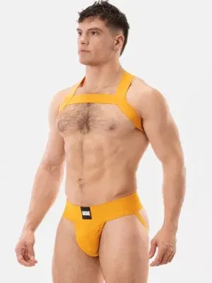 Pack arnés elastico Matt + Suspensorio Amarillo