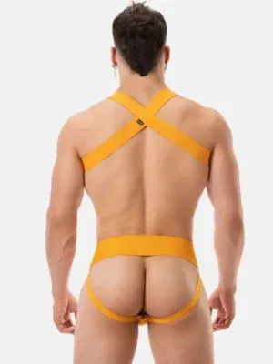 Pack arnés elastico Matt + Suspensorio Amarillo