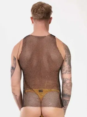 Camiseta de Tirantes con strass Barcode Berlin Blitzy Negra