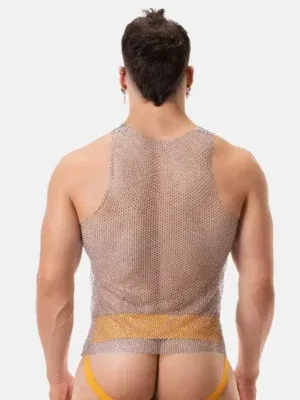 Camiseta de Tirantes con strass Barcode Berlin Blitzy Silver